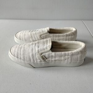 Keds Sami Ivory Slip-On Textured Canvas Sneakers 8.5 Vacation Comfort